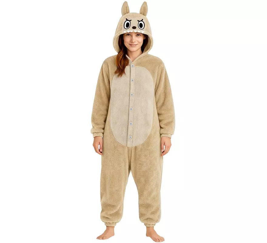 Translation missing: es.Disfraz o Pijama de Monstruo Lulú beige para mujer