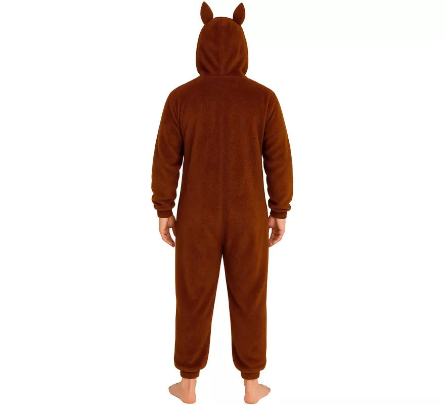 Translation missing: es.Disfraz o Pijama de Monstruo Lulú marrón para hombre