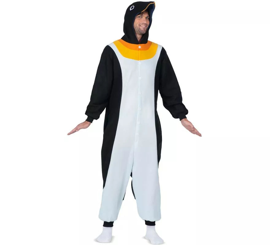 Translation missing: es.Disfraz o Pijama de Pingüino con capucha para adulto