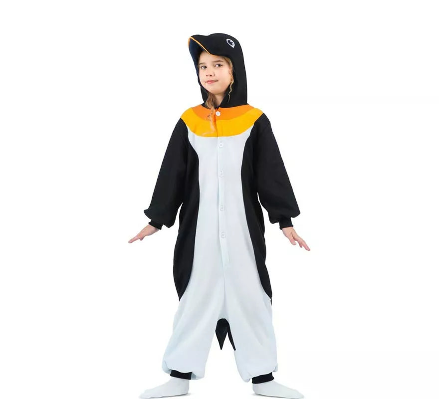 Translation missing: es.Disfraz o Pijama de Pingüino con capucha para niños