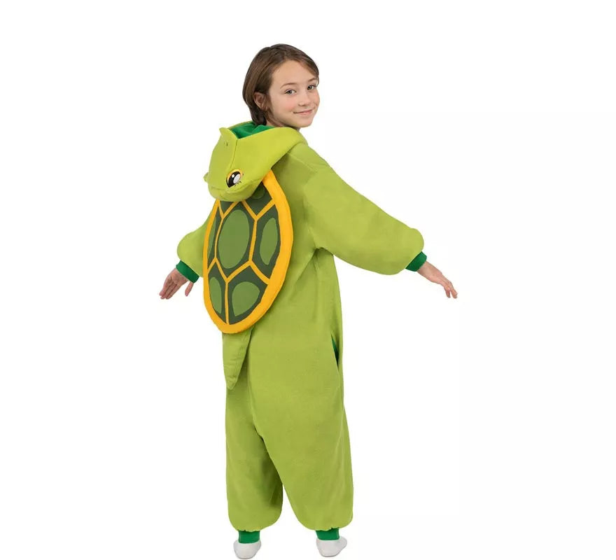 Translation missing: es.Disfraz o Pijama de Tortuga con capucha y cola para niños