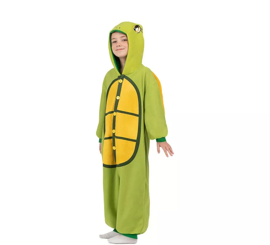 Translation missing: es.Disfraz o Pijama de Tortuga con capucha y cola para niños