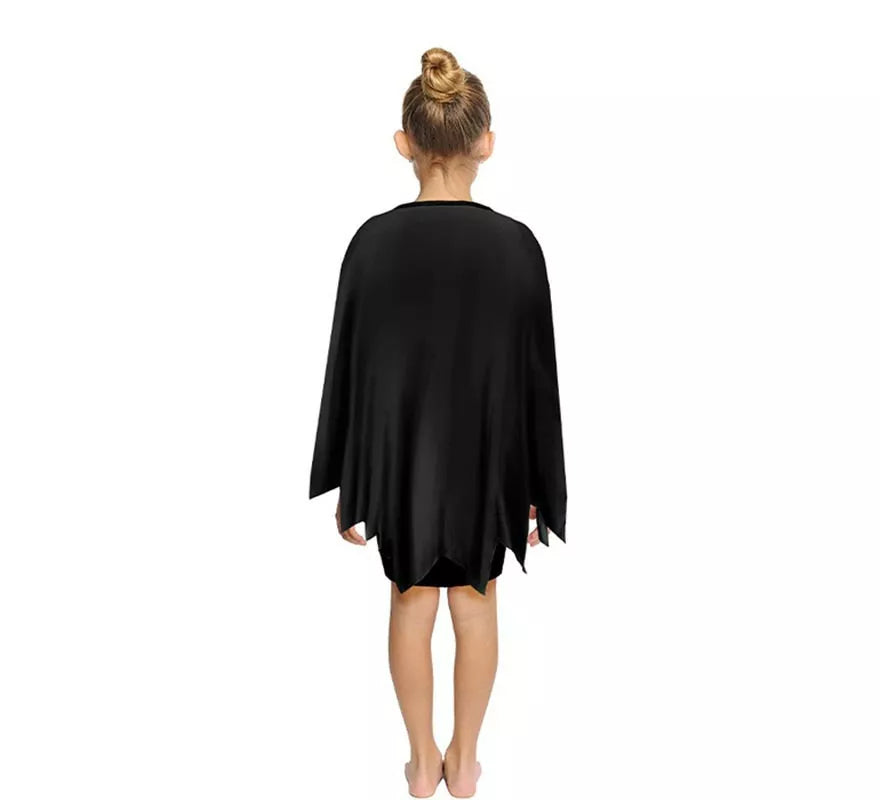 Translation missing: es.Disfraz o Poncho Calabaza feliz negra infantil de 65 cm