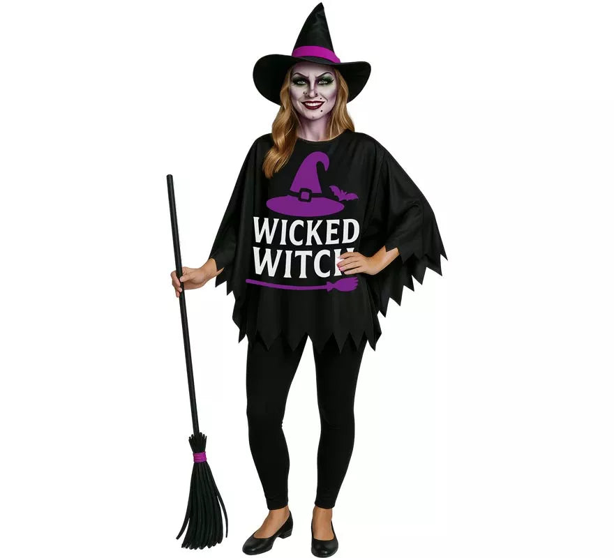 Translation missing: es.Disfraz o Poncho de Bruja con Sombrero para mujer