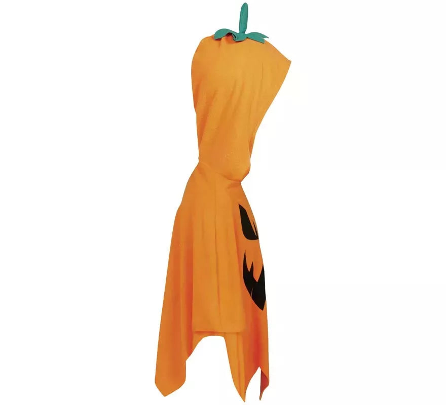 Disfraz o Poncho de Calabaza Malvada para niños