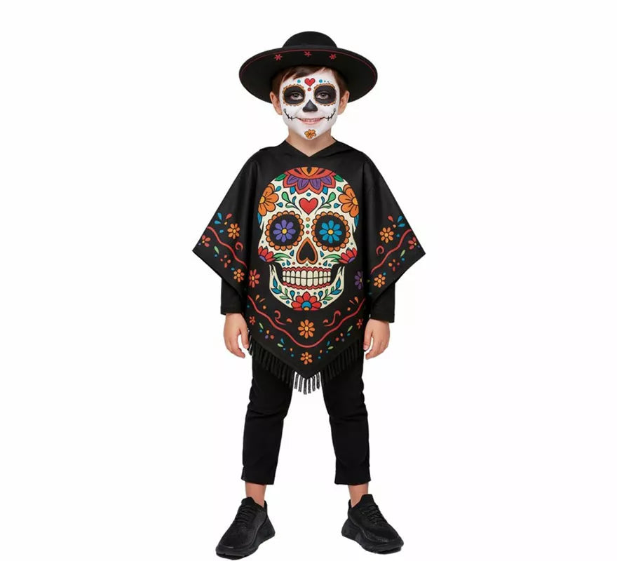 Translation missing: es.Disfraz o Poncho de Catrina para niños