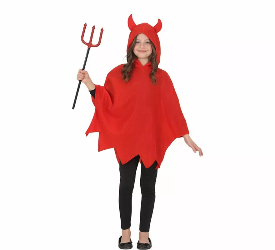 Translation missing: es.Disfraz o Poncho de Diablesa para niña