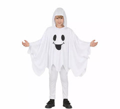 Disfraz o Poncho de Fantasma Sonriente para niños