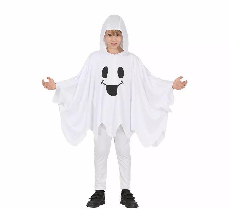 Translation missing: es.Disfraz o Poncho de Fantasma Sonriente para niños