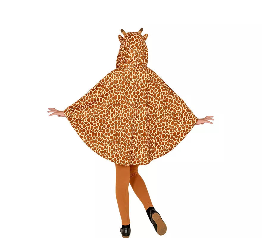 Translation missing: es.Disfraz o Poncho de Jirafa con Capucha para niños