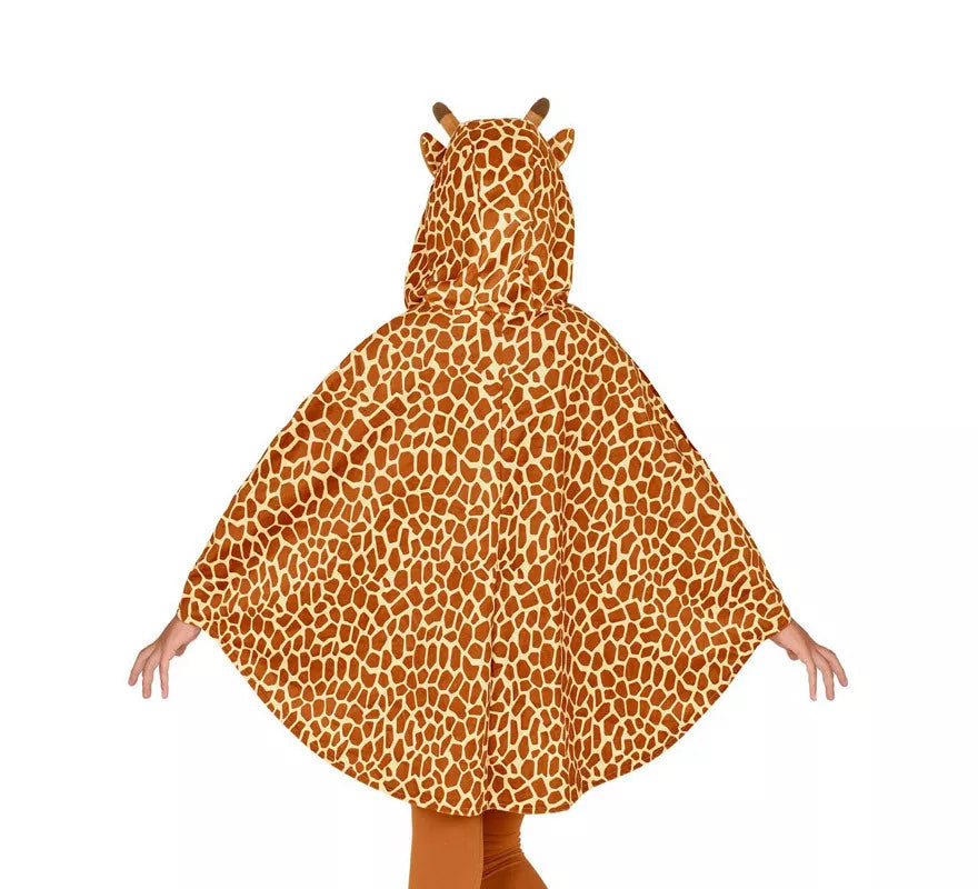 Translation missing: es.Disfraz o Poncho de Jirafa con Capucha para niños