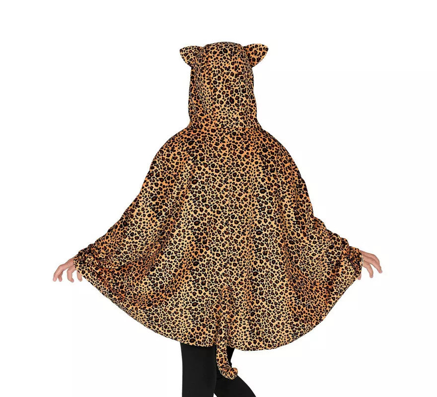 Translation missing: es.Disfraz o Poncho de Leopardo con Capucha para niños