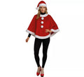Disfraz o Poncho de Mamá Noel para mujer