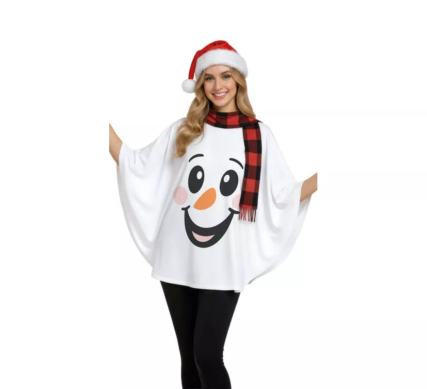 Translation missing: es.Disfraz o Poncho de Muñeco de Nieve para mujer