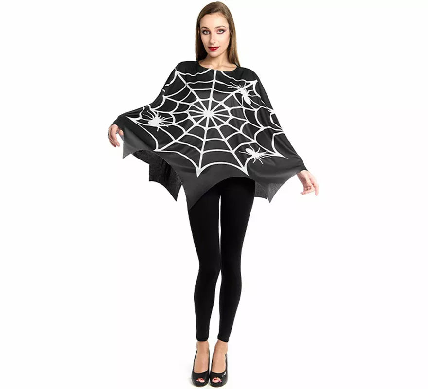 Translation missing: es.Disfraz o Poncho de Telaraña Horripilante para mujer
