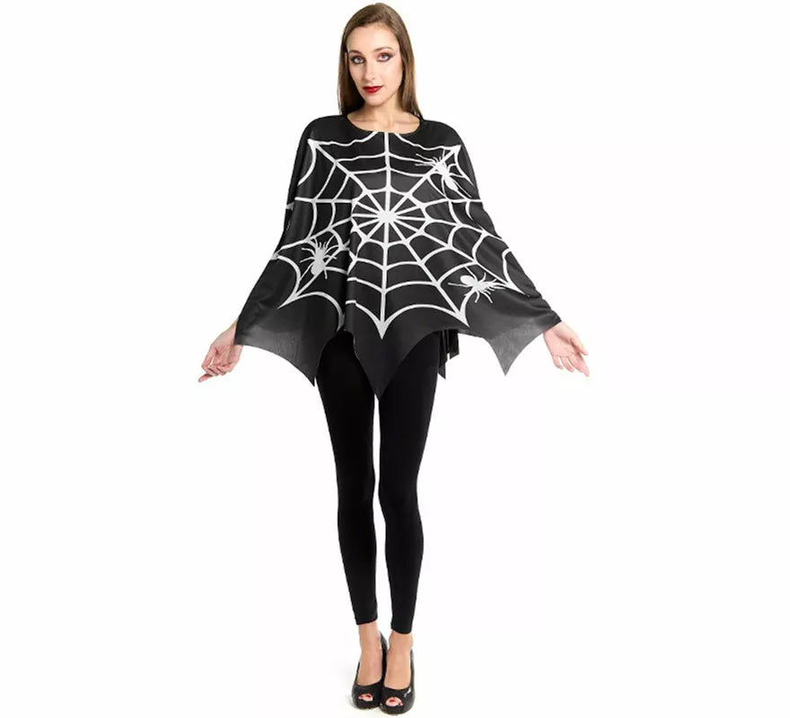Translation missing: es.Disfraz o Poncho de Telaraña Horripilante para mujer