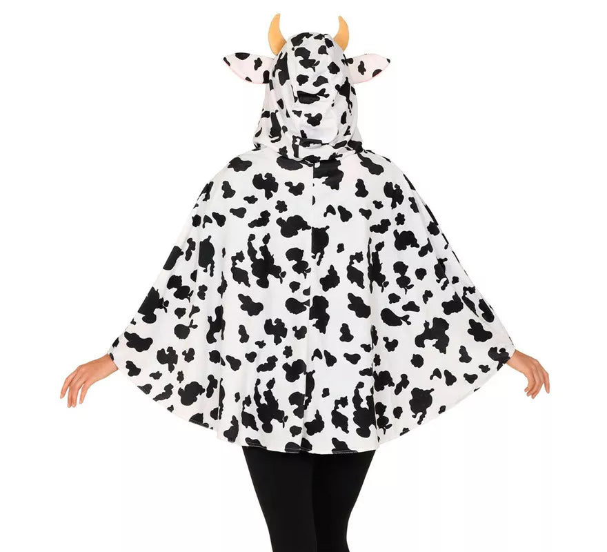 Translation missing: es.Disfraz o Poncho de Vaca con Capucha para adulto