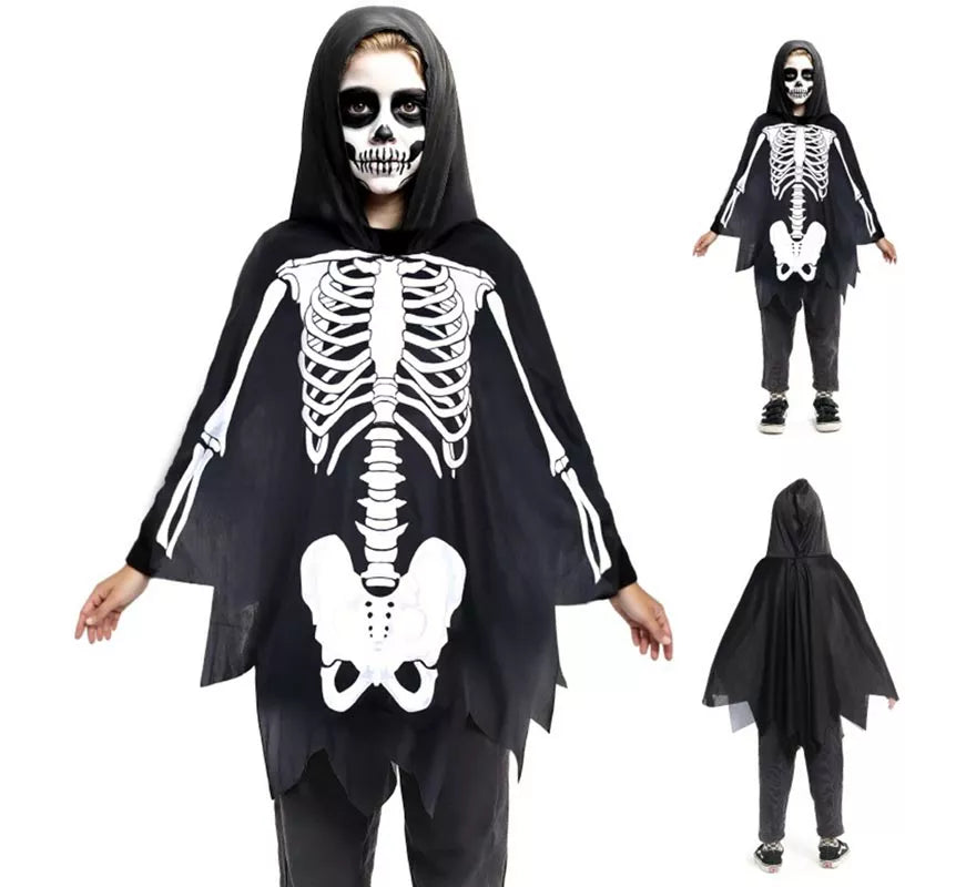 Translation missing: es.Disfraz o Poncho Esqueleto Infantil