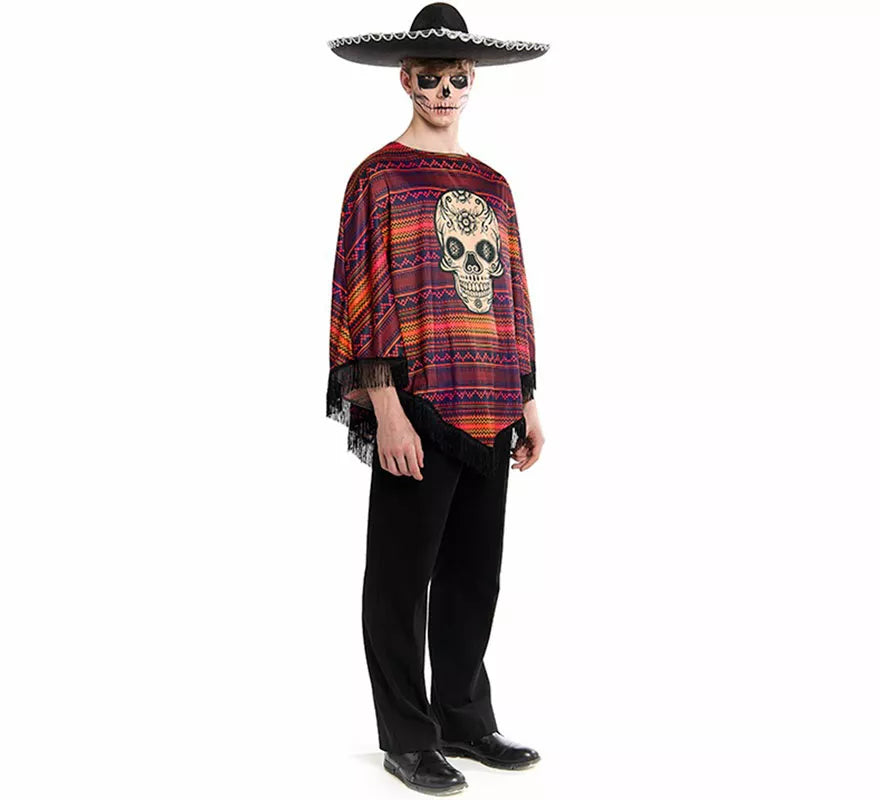 Translation missing: es.Disfraz o Poncho Mexicano de Catrina para hombre