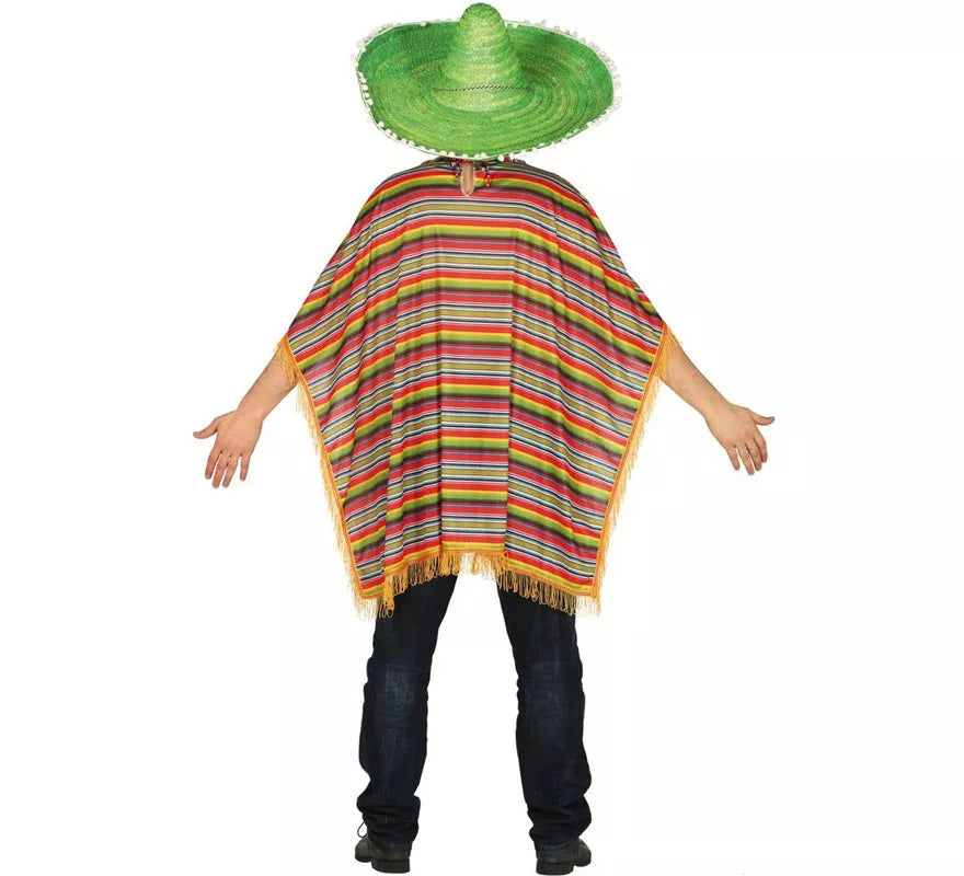 Translation missing: es.Disfraz o Poncho Mexicano multicolor para hombre