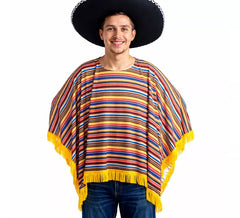 Disfraz o Poncho Mexicano para adultos