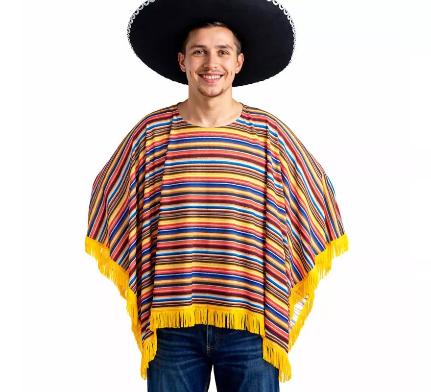 Translation missing: es.Disfraz o Poncho Mexicano para adultos