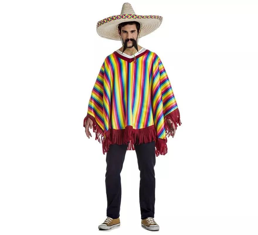 Translation missing: es.Disfraz o Poncho Mexicano para hombre
