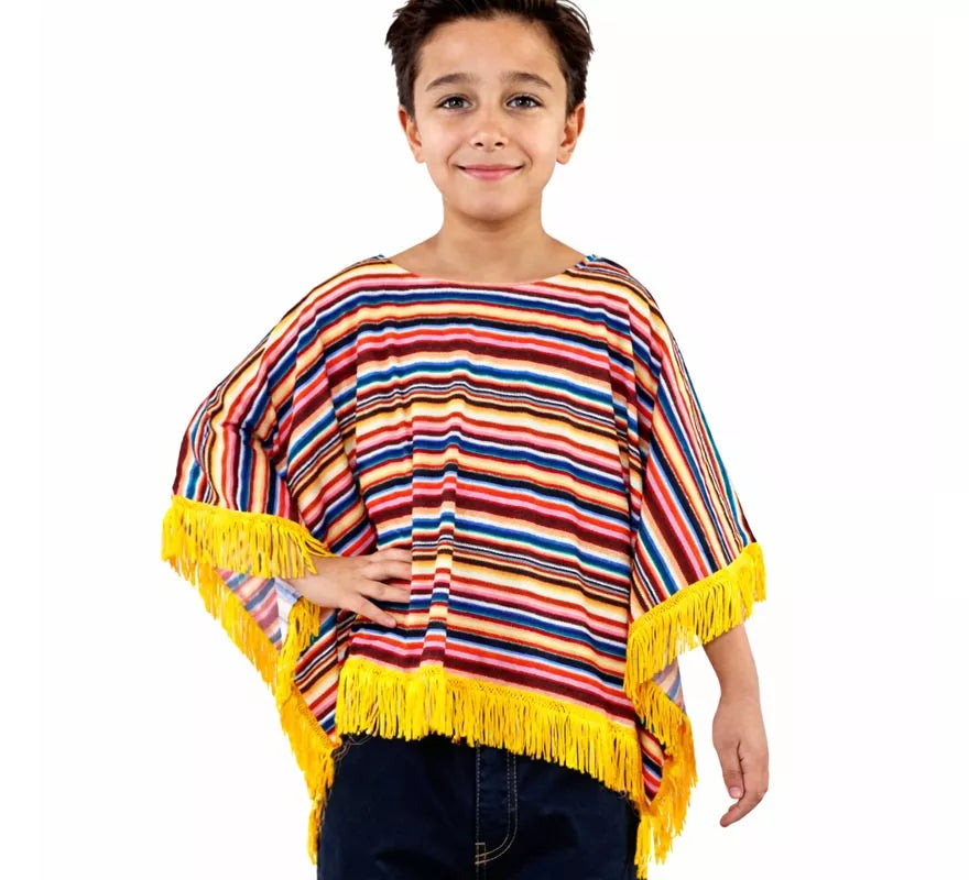Translation missing: es.Disfraz o Poncho Mexicano para niños