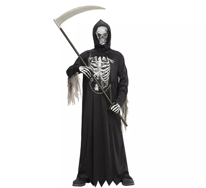 Translation missing: es.Disfraz o Túnica de La Muerte Encapuchada con Máscara para niño