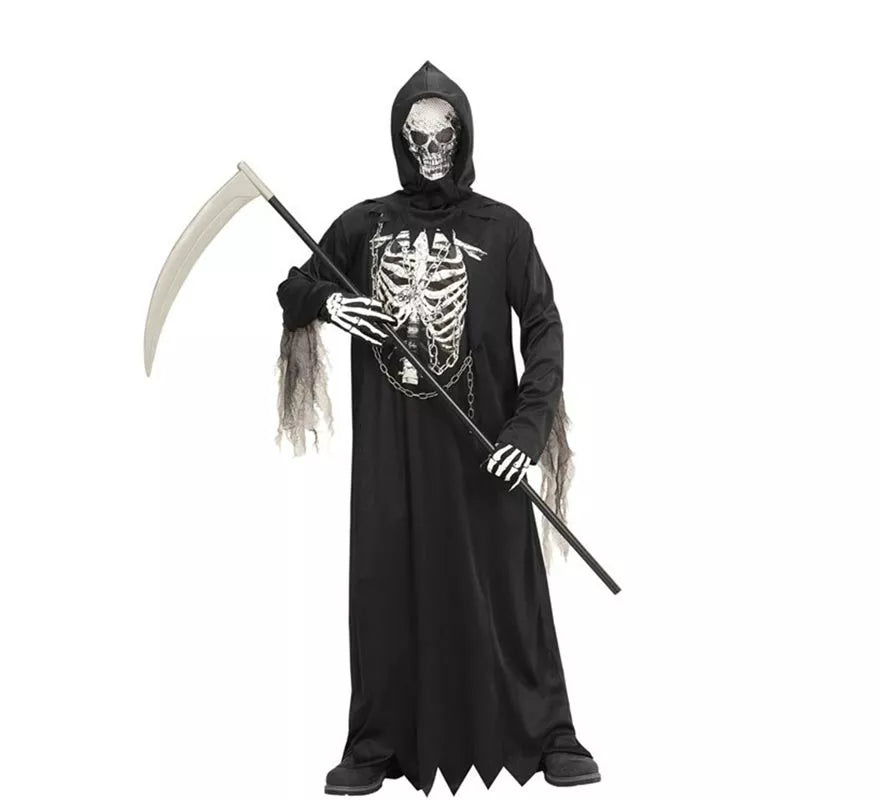 Translation missing: es.Disfraz o Túnica de La Muerte Encapuchada con Máscara para niño