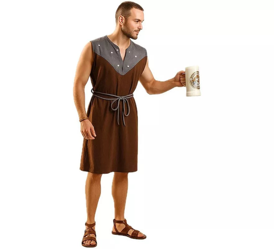 Translation missing: es.Disfraz o túnica marrón Medieval para hombre
