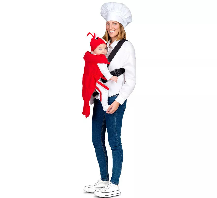 Translation missing: es.Disfraz Pack Bogavante y Chef con Cubremochila para bebé y adulto
