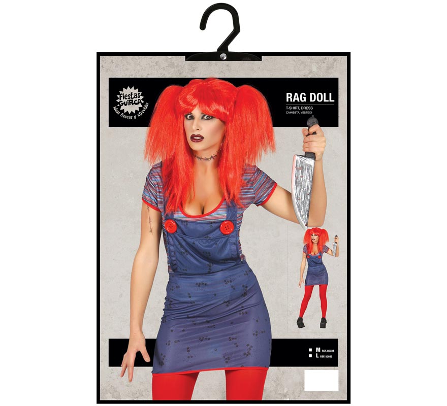 Disfraz para Halloween de Rag Doll de mujer