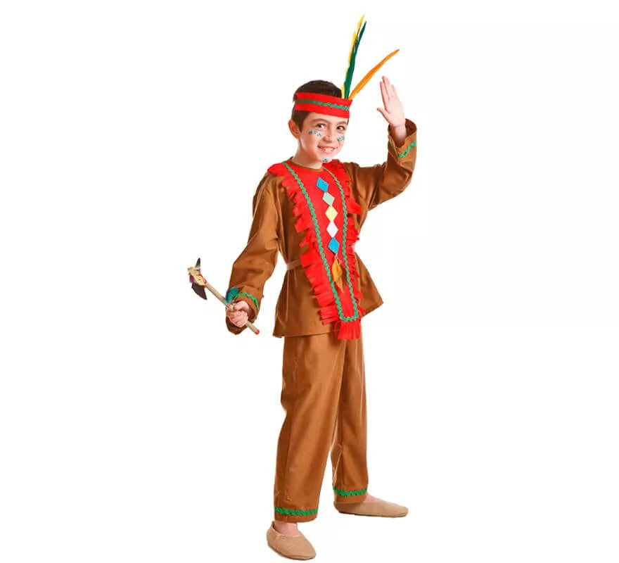 Disfraz para niños de Indio marrón