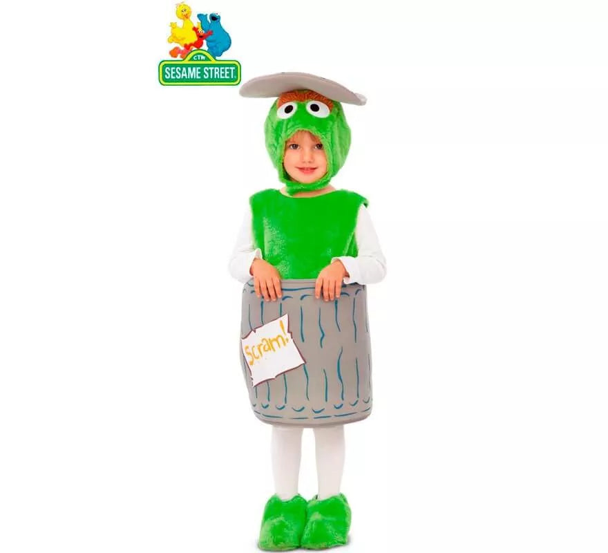 Translation missing: es.Disfraz Peluche de Oscar el Gruñón para niños