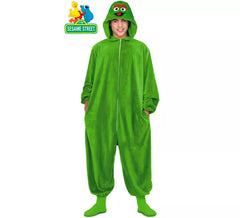 Disfraz Pijama de Oscar el Gruñón para adultos