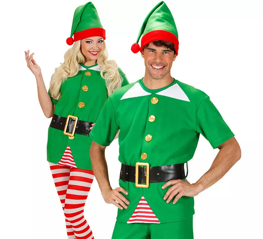 Translation missing: es.Disfraz Sudadera de Elfo y Elfa de Papá Noel para adultos