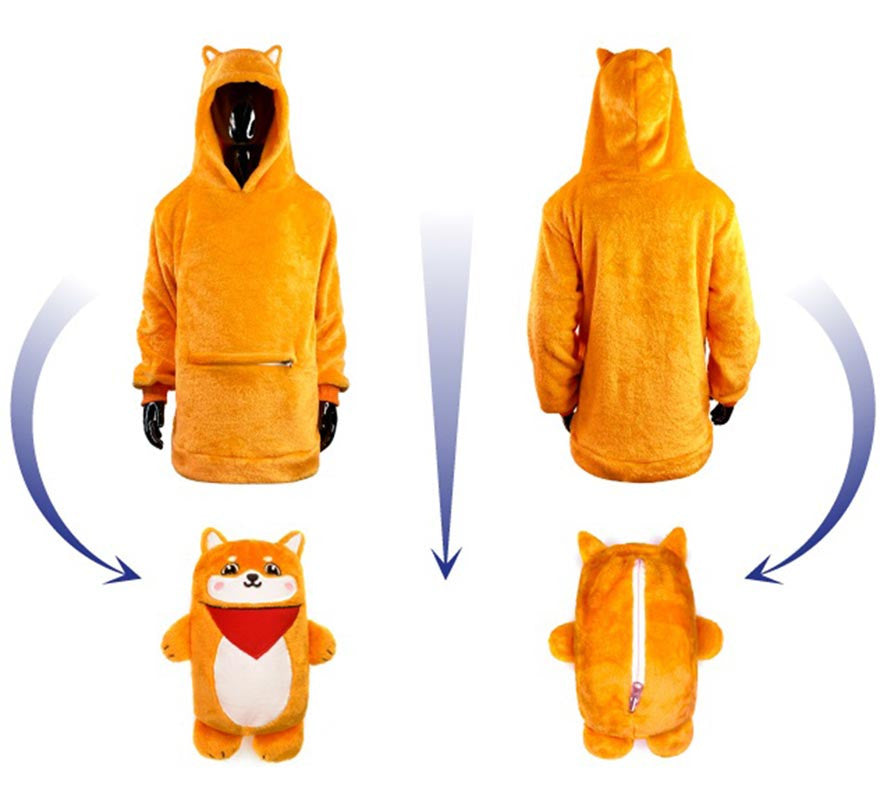 Translation missing: es.Disfraz Sudadera Peluche Aitor Akita infantil