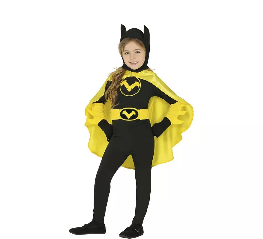 Translation missing: es.Disfraz Superheroína Negra y Amarilla para niña