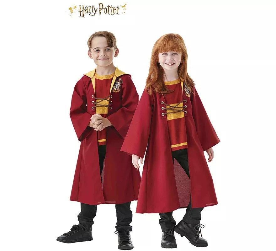 Translation missing: es.Disfraz Túnica de Quidditch Gryffindor de Harry Potter para niños