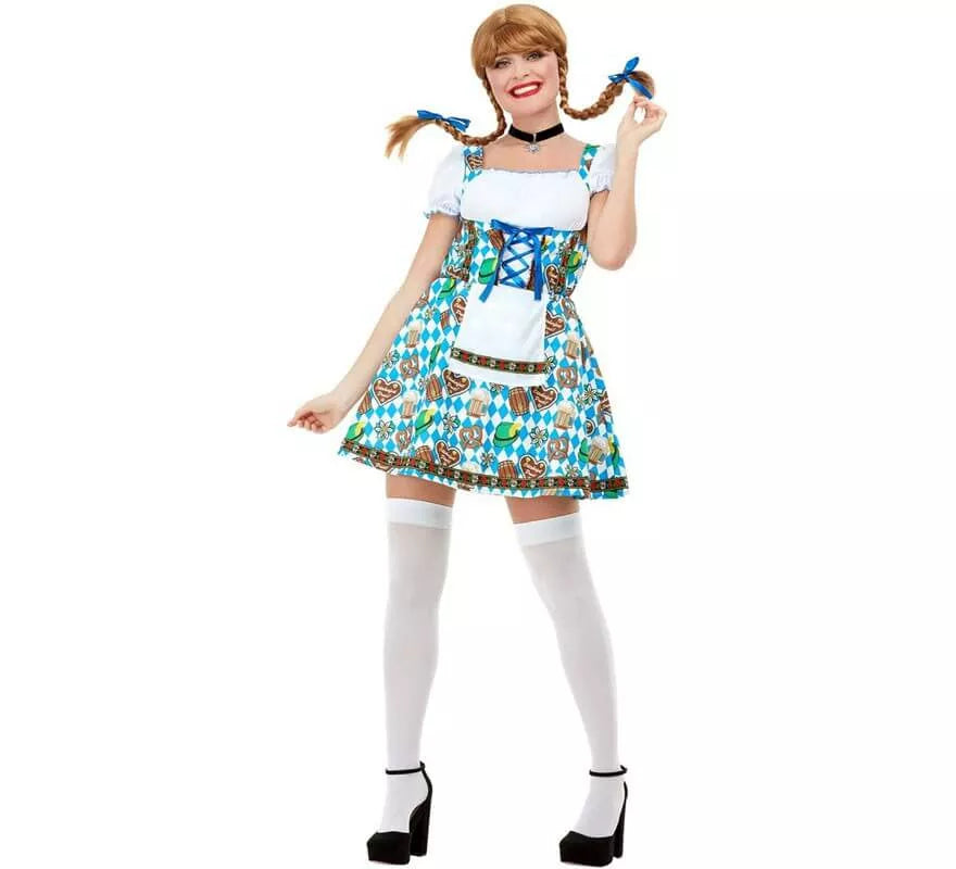 Translation missing: es.Disfraz de Alemana Oktoberfest Azul para mujer