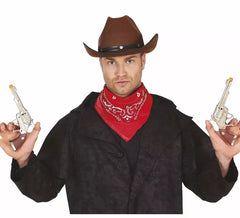 Dos Pistolas Largas de Vaquero de 20 cm