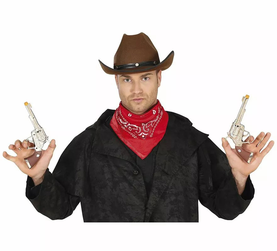 Translation missing: es.Dos Pistolas Largas de Vaquero de 20 cm