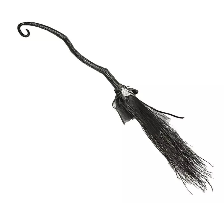 Translation missing: es.Escoba de Bruja con Araña negra 115 cm