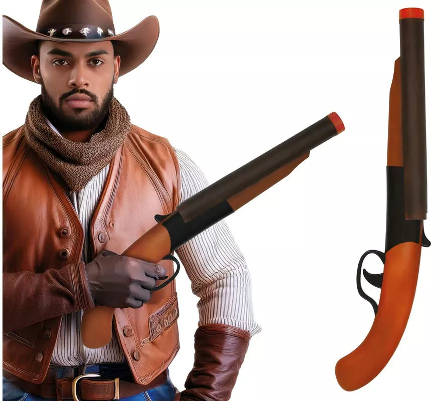 Translation missing: es.Escopeta con Retroceso de Vaquero de 50 cm de Plástico