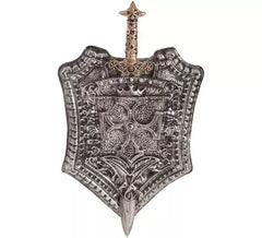 Escudo con Cruz y Espada Caballero Medieval de 38x60 cm
