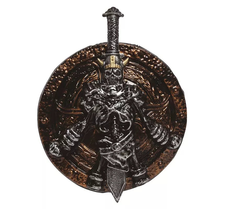 Translation missing: es.Espada de 57 cm y Escudo de 45 cm de Guerrero Esqueleto