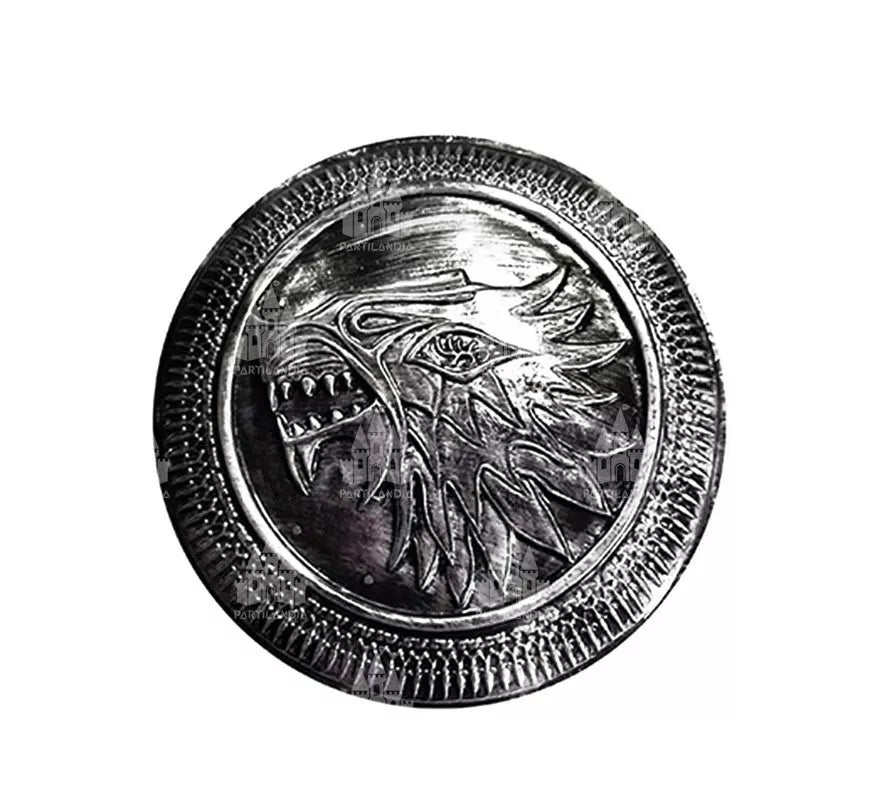 Translation missing: es.Escudo Lobo plateado de 46 cm