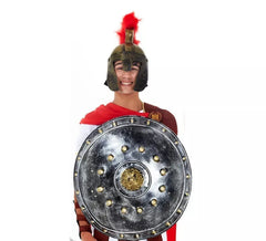 Escudo Vikingo circular plateado de 60 cm