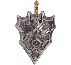 Escudo y Espada con Dragón de 32x63 cm